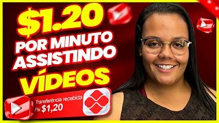 120 POR MINUTO GANHAR DINHEIRO ONLINE ASSISTINDO VÃDEOS [upl. by Eramal]