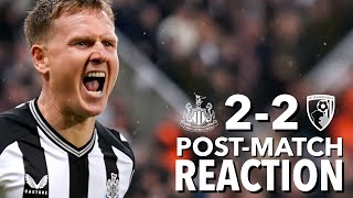 PostMatch Reaction  Newcastle United 22 Bournemouth [upl. by Anauj213]