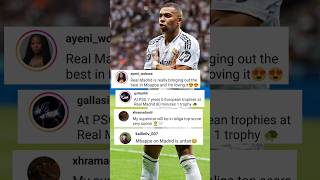 quotMbappe Top Scorer in La Ligaquot Real Madrid Fans Comments on Mbappe shorts [upl. by Nuriel650]