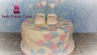 BabyTorte  Baby Shower Cake  Torte zur Geburt [upl. by Lolly]