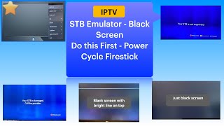 Just a Black Screen  No picture  Firestick  STB Emulator [upl. by Heigho979]