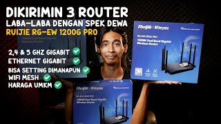 DENGAN ROUTER INI SERUMAH BISA DAPET WIFI KENCENG  Ruijie RGEW 1200G PRO [upl. by Cheston176]