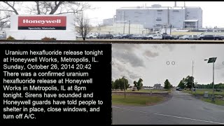 Nuclear Watch USA Illinois Uranium Hexafluoride Release at Honeywell Works 10262014 [upl. by Maxie890]