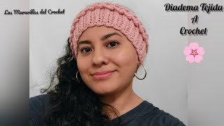 Diadema Tejida a Crochet para Mujer 🛍🎁💰Facil y Bonita Paso a Paso [upl. by Forster680]