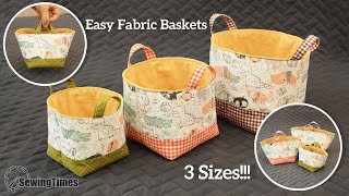 How to make a Fabric BasketBowl [upl. by Ayoj]