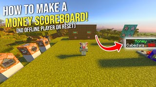 How to Make a Money Scoreboard on Minecraft Bedrock [upl. by Alma]