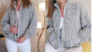 Comotejer ChaquetaCardigan a crochet [upl. by Kari]