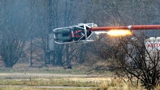 Worlds first rocketpowered human centrifuge [upl. by Selrhc]