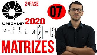 UNICAMP 2020  Questão 7  Segunda Fase Matemática  Matrizes [upl. by Ellah]