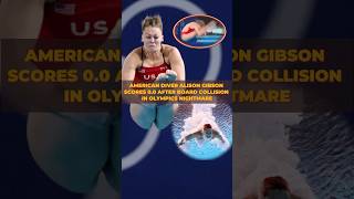 American diver Alison Gibson scores 00 after board collision in Olympics nightmare lastnews news [upl. by Juliano]