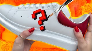 Custom Shoes Angelus Paint  Alexander McQueen Sneakers 6 EASY Steps [upl. by Arreyt]