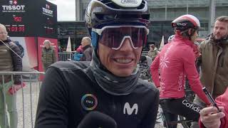 Enric Mas  Entrevista en la salida  Etapa 2  Tour de Romandie 2024 [upl. by Llenrad]