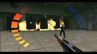 Goldeneye 007  Facility 00 Agent Speedrun  Unlocking Invincibility Cheat N64 [upl. by Cthrine]