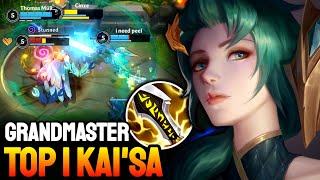 WILD RIFT KAISA  TOP 1 KAISA GAMEPLAY  GRANDMASTER RANKED [upl. by Akired]