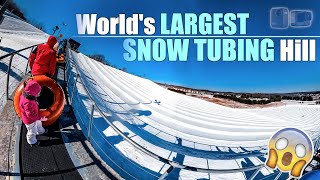 SNOW TUBING At The Worlds Largest Snow Tube Hill [upl. by Franzen]