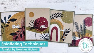 Splattering Techniques  In the Abstract Kit Tutorial [upl. by Hadsall]