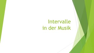 Musik Intervalle einfach erklärt [upl. by Akinas]