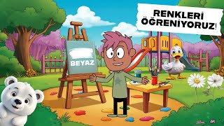 BEYAZ RENGİNİ ÖĞRENİYORUM  Çocuklar İçin Eğitici ve Öğretici AnimasyonÇizgi Film [upl. by Elli]