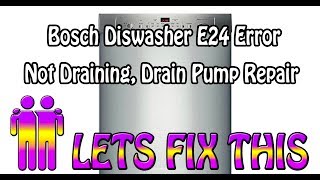 Bosch Ascenta Dishwaser E24 [upl. by Emlen]