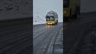 Heavy Snowfall in Quetta city of Pakistan  Slippy Road  Dangerous Road shorts snowfall [upl. by Paget837]