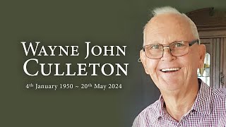 Wayne Culletons Funeral Service livestream [upl. by Nryhtak562]