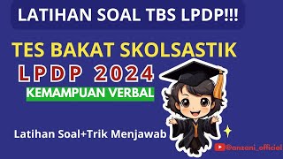 PENALARAN VERBAL  Tes Bakat Skolastik TBS Thn 2024 [upl. by Robyn]