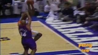 Chris Webber Famous BehindtheBack Dunks over Charles Barkley Vintage NBA [upl. by Jezebel]