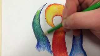 Colored Pencil Tutorial Blending Analogous Colors [upl. by Darken250]