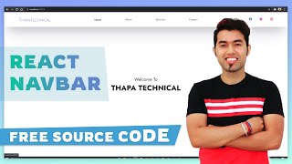 React Website Tutorial  Beginner React JS Project Fully Responsive [upl. by Ihab376]