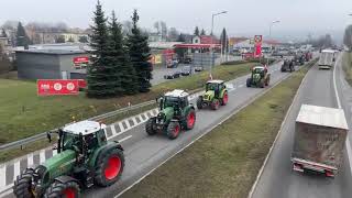 Brzesko Protest rolników  9 luty 2024 r [upl. by Okajima401]