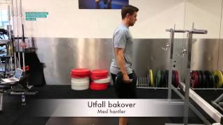 Utfall bakover  Med hantler [upl. by Theta230]