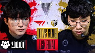 İzlenme rekoru kıran maç  T1 vs Gen G LCK final analizi [upl. by Fonzie]