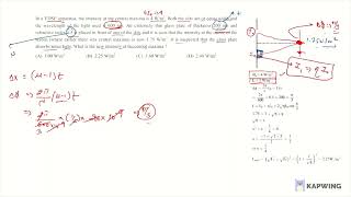 In a YDSE apparatus the intensity at the central maxima is 4Wm  Both the slits are of equal width [upl. by Hedley819]