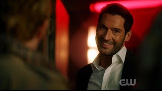 Lucifer meets Constantine Diggle and Mia  Crisis on Infinite Earths Hour two [upl. by Llaccm]