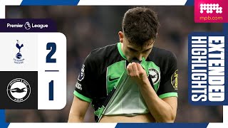 Extended PL Highlights Tottenham 2 Brighton 1 [upl. by Ettenay]