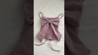 old skirt → the bow top of my dreams 🎀 upcycling sewing sandyliang [upl. by Garnette]