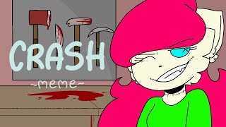 Crash meme kitty doll  flipaclip FLASH WARNING P [upl. by Grete]