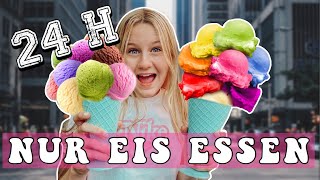 24 STUNDEN NUR EIS ESSEN BAD IDEA  MaVie Noelle [upl. by Tate]