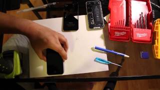 How to Drill Out iPhone Pentalobe Screw stripped stuck screws iPhone 7 7s 6 6s 5s 5 [upl. by Ettenna]