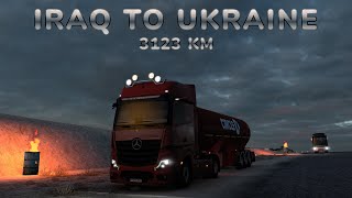 Iraq to Ukraine  Mercedes Benz New Actros 2019  Euro Truck Simulator 2  Logitech G29 [upl. by Einnel]