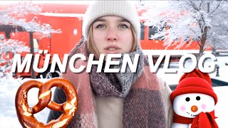 MÜNCHEN VLOG  Winter Wonderland Street Food Christmas❄️ [upl. by Bui]