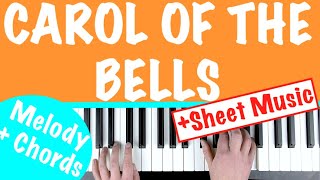 How to play CAROL OF THE BELLS Piano Tutorial Lesson [upl. by Aser642]