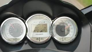 Peugeot Satelis 125 Compressor  Acceleration  Original 115g vs Malossi 13g [upl. by Hayilaa]