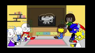 Undertale React to 10 Underpants pacifist Papyrus finds a human MY VERSION [upl. by Niwrud]