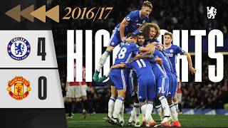 ⏪️ Chelsea 40 Man Utd  HIGHLIGHTS REWIND  Blue GOAL FEST sinks Mourinhos United  EPL 1617 [upl. by Roley822]