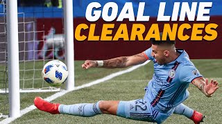 quotSaved Off The Line Unbelievable Dramaquot  Crazy Goal Line Clearances [upl. by Narod]