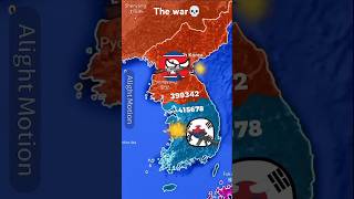 Korean war 💀🇰🇵🇰🇷countryballs contrywarwar country music影片來源：Worldcountryballrise [upl. by Raina]