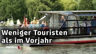 Weniger Touristen besuchen Hamburg im Juli [upl. by Kecaj]