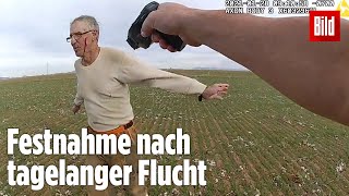 Tagelange GefängnisFlucht PolizeiKamera filmt Festnahme von Häftlingen [upl. by Armando]