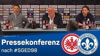 Darmstadt 98  Pressekonferenz nach dem Spiel bei Eintracht Frankfurt [upl. by Mischa29]